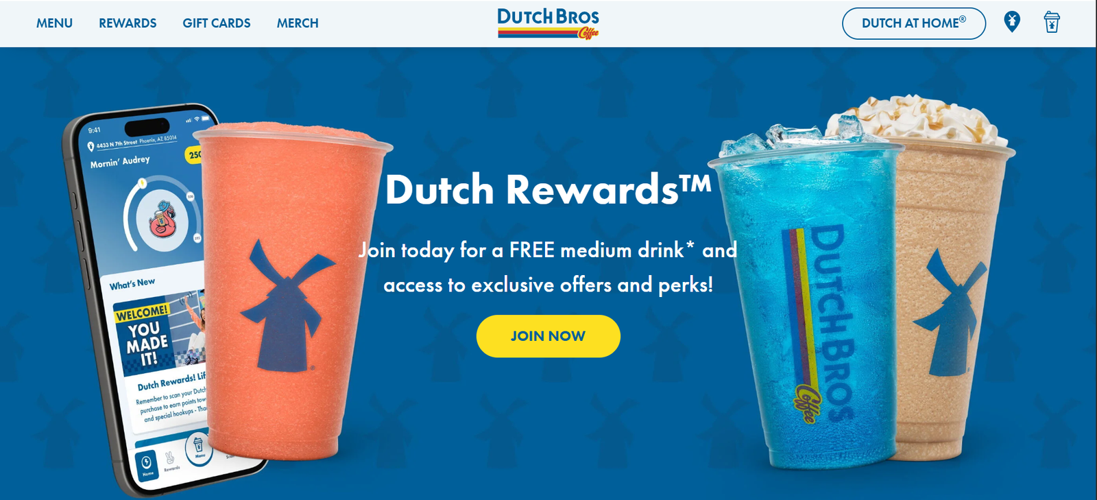 Dutch Bros Coffee project screen