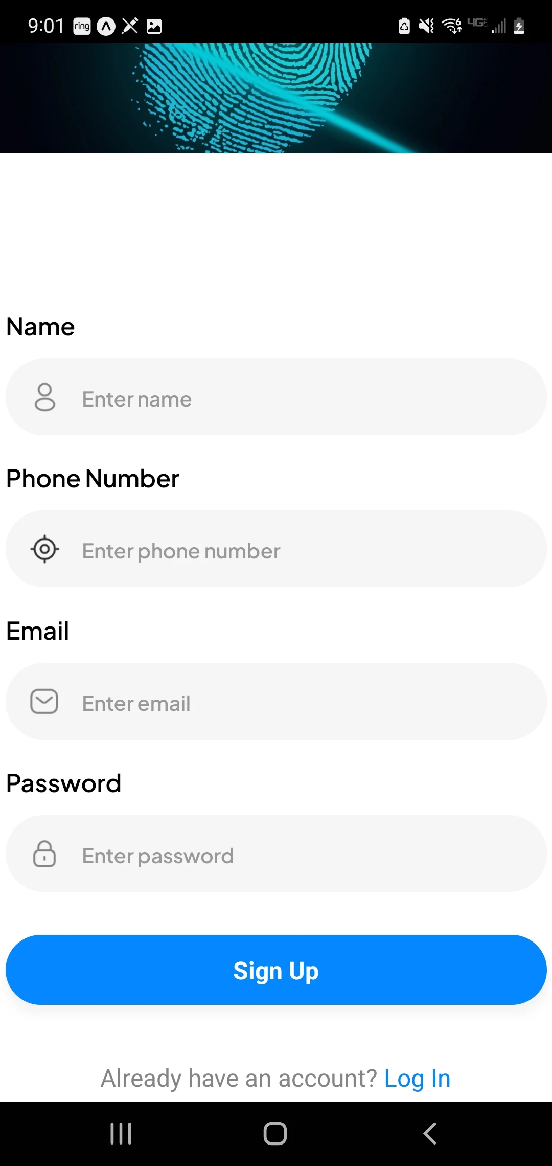Lifeline Panic App screen two