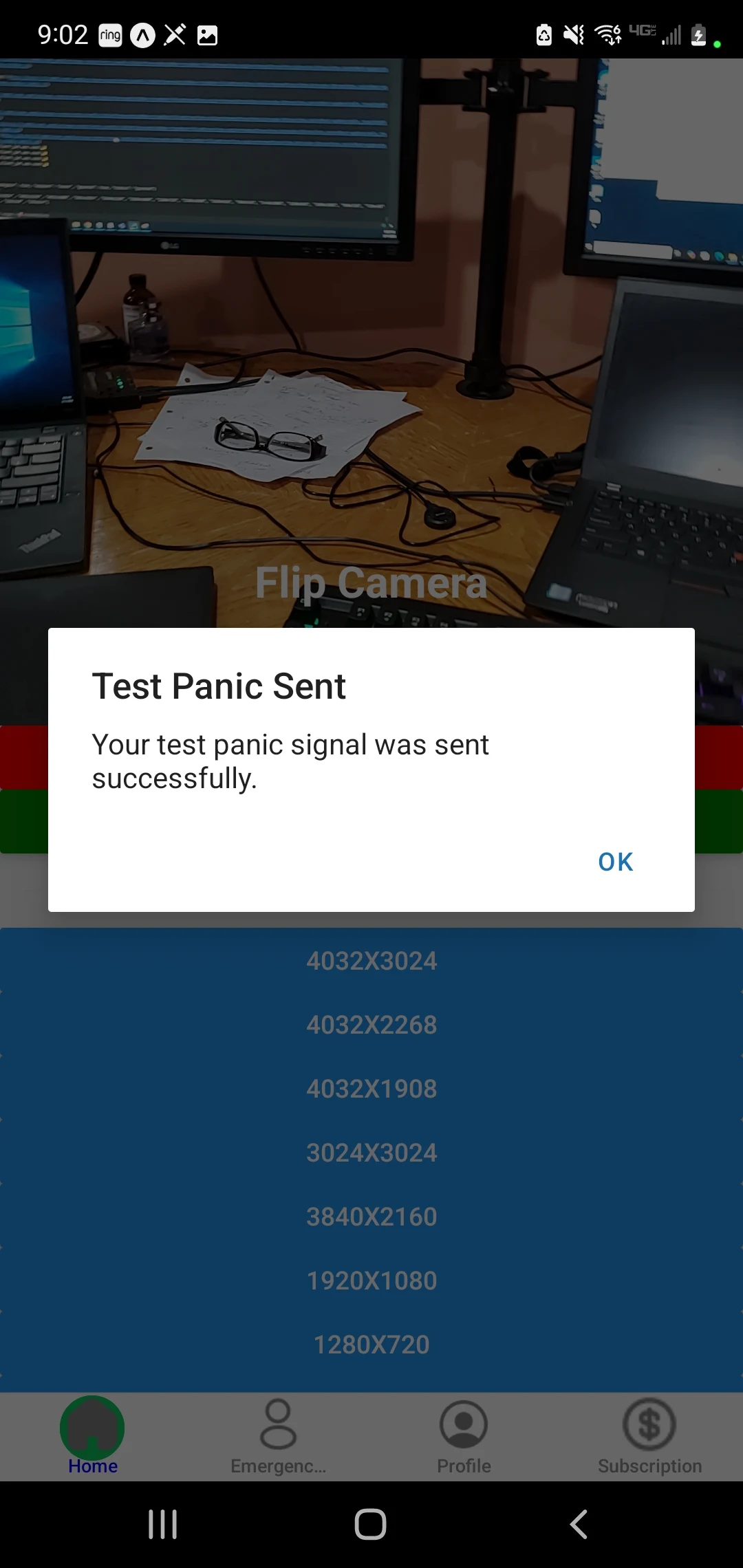 Lifeline Panic App screen three
