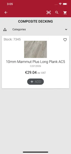 PocketShop app screen two