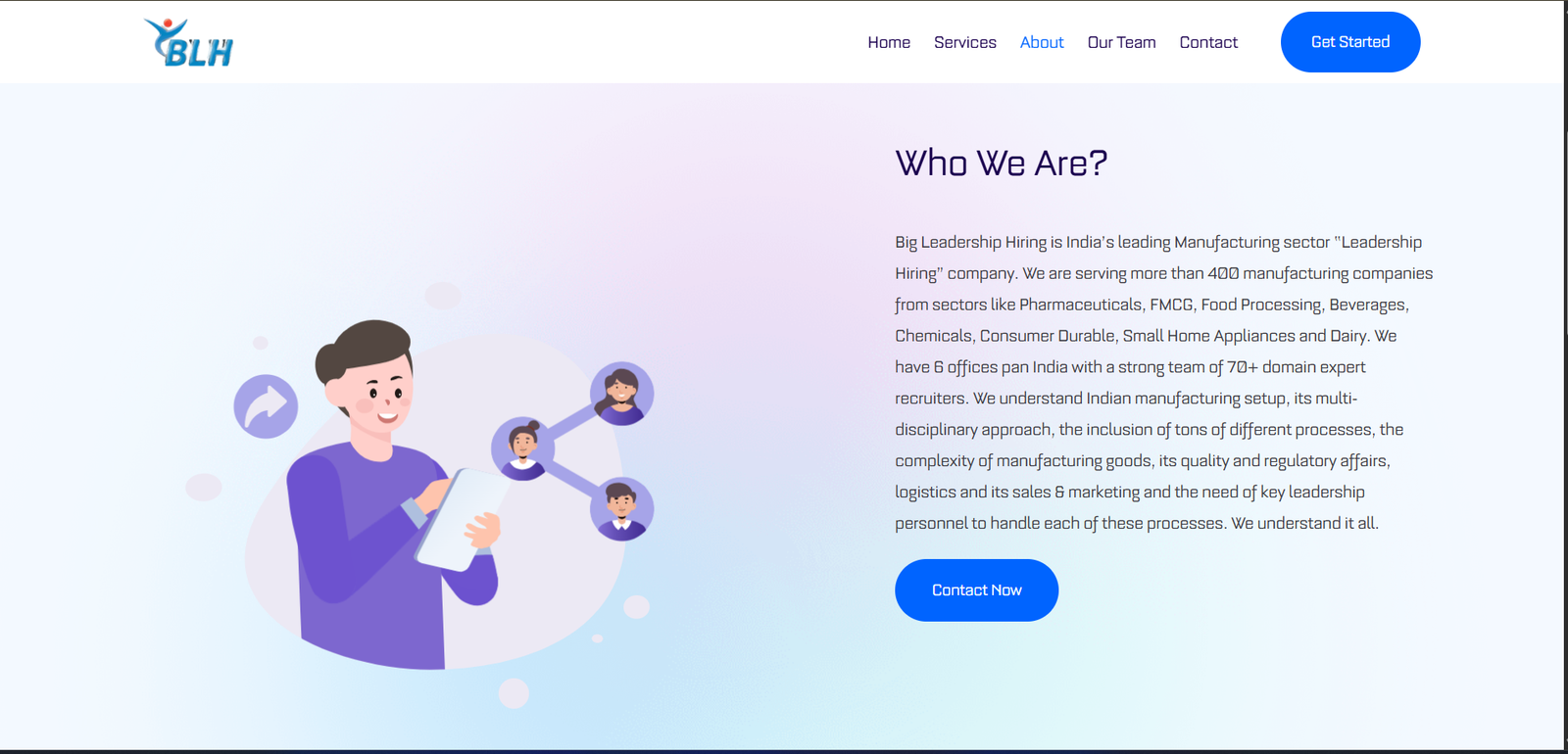 Big Leadership Hiring digital project