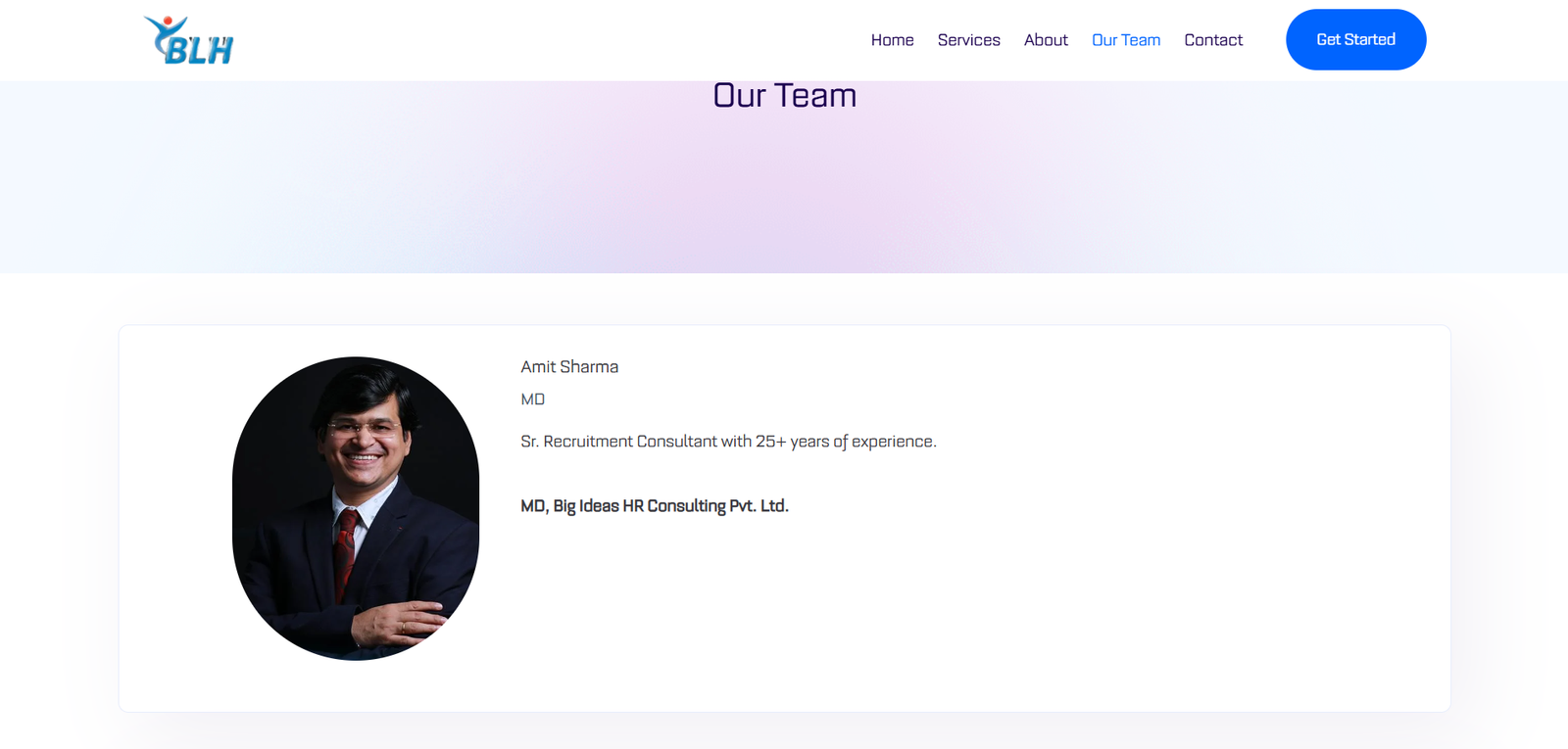 Big Leadership Hiring project screen