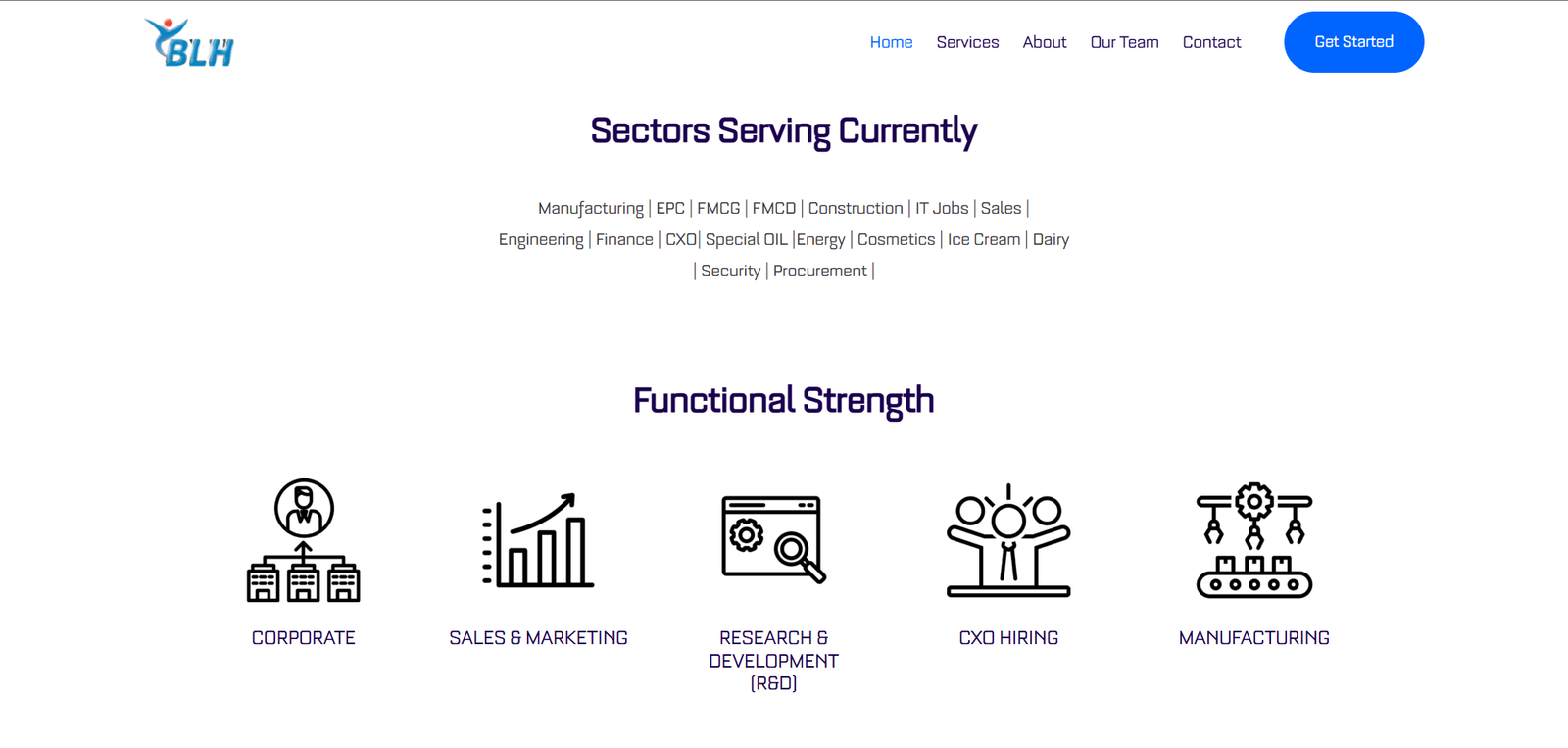 Big Leadership Hiring digital interface