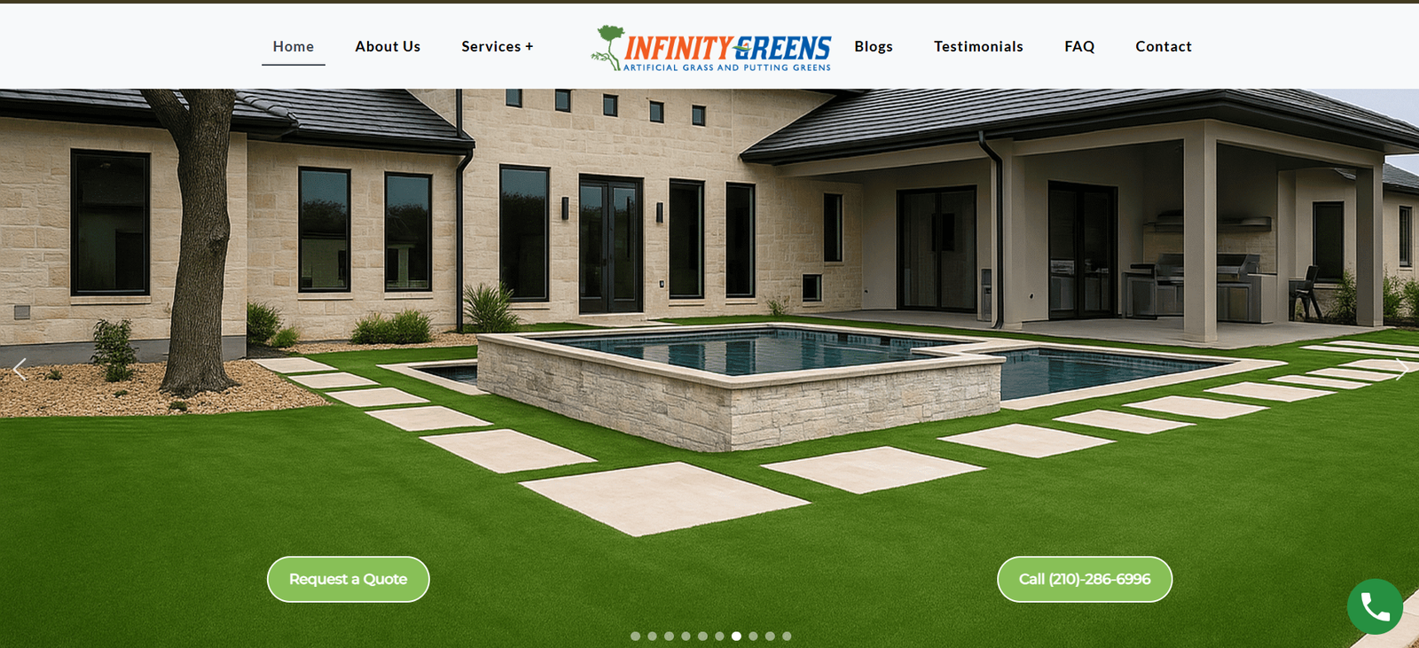 Infinity Golf Greens digital project