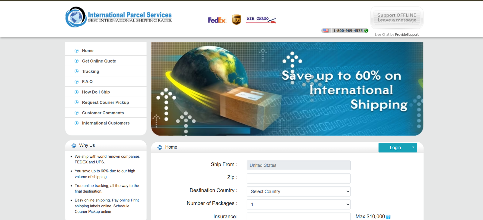 Logistics and CRM web platform for IPS Parcel