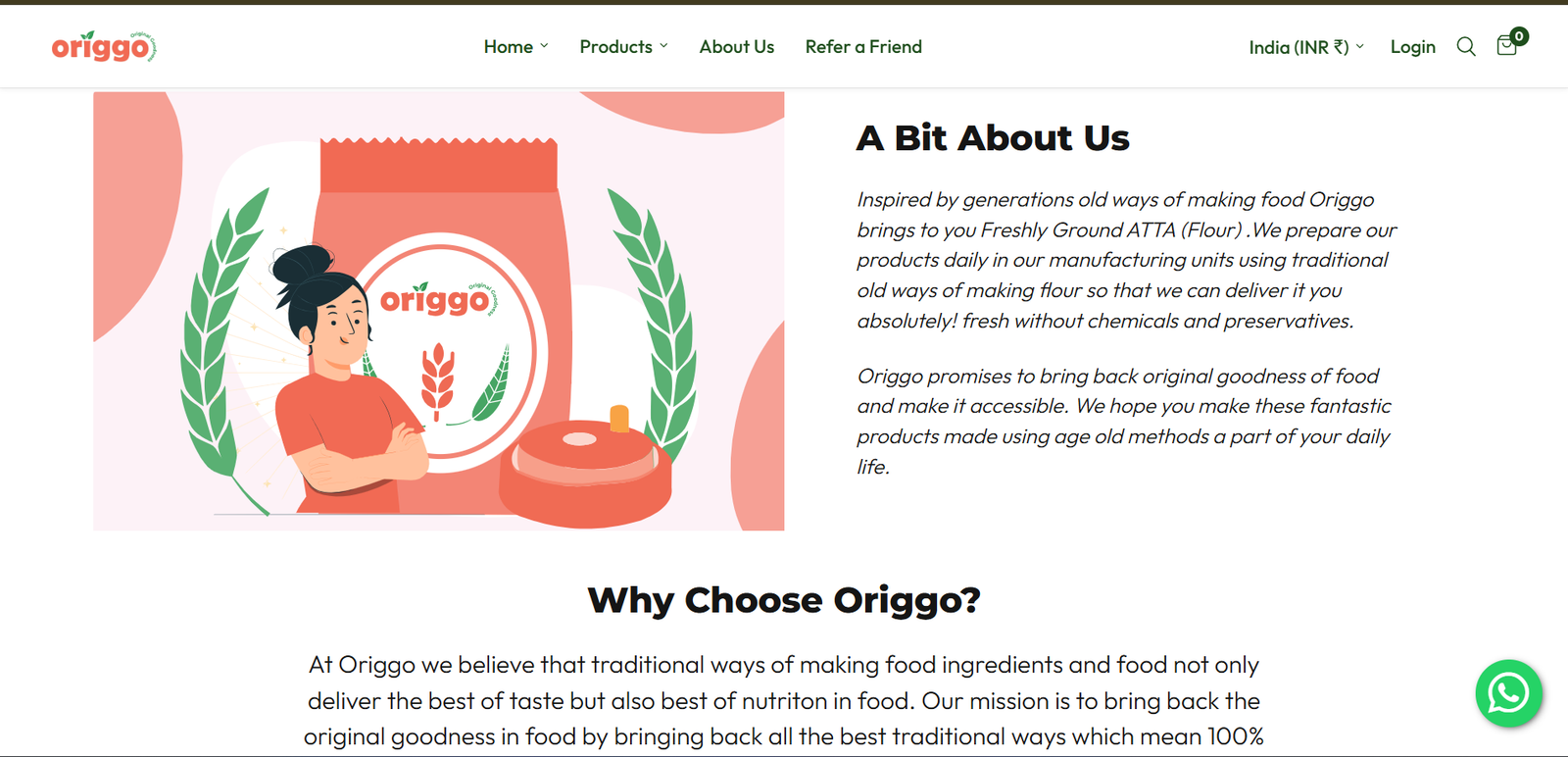 Origgo project screen