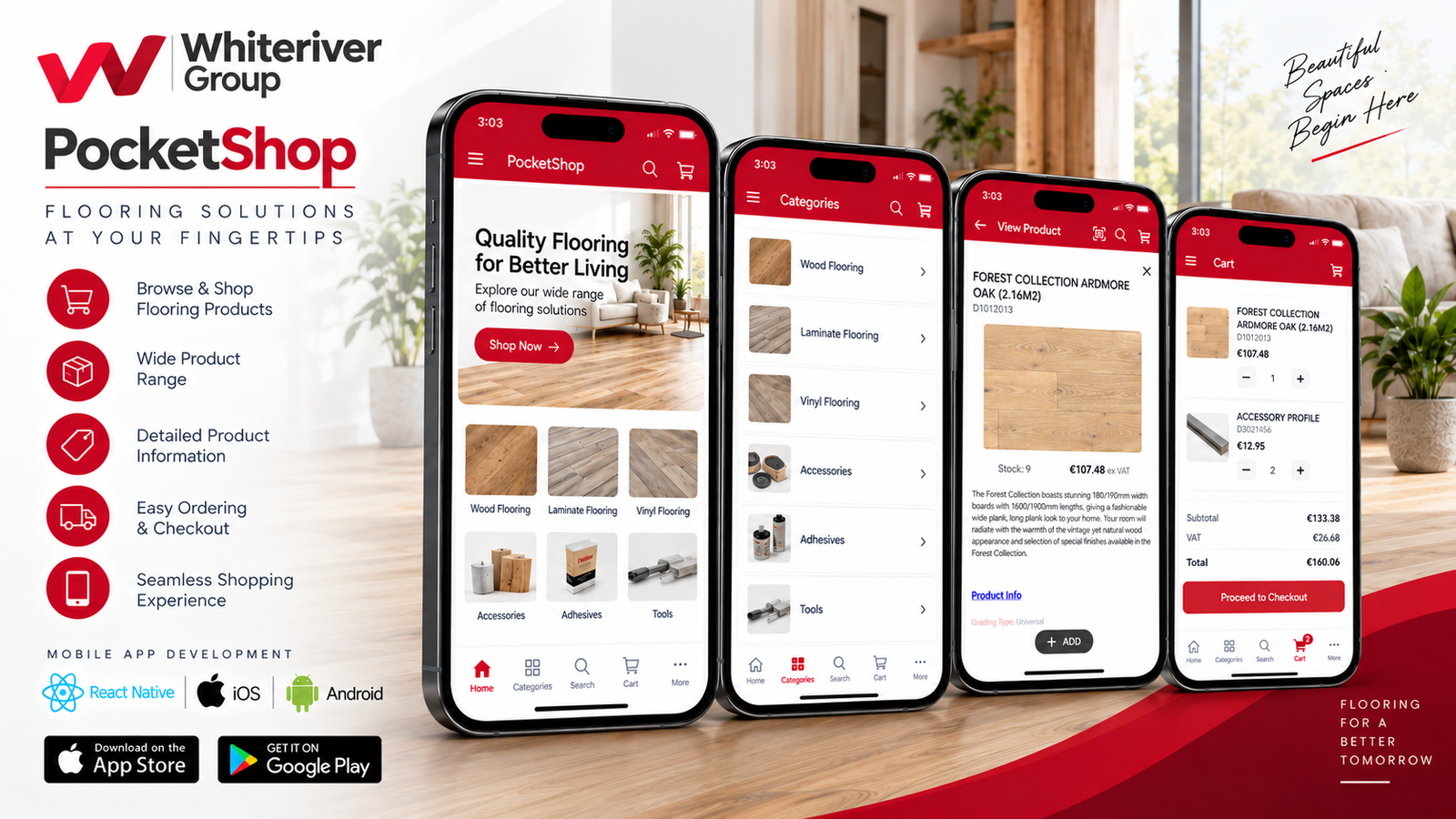 PocketShop mobile app for Whiteriver Group