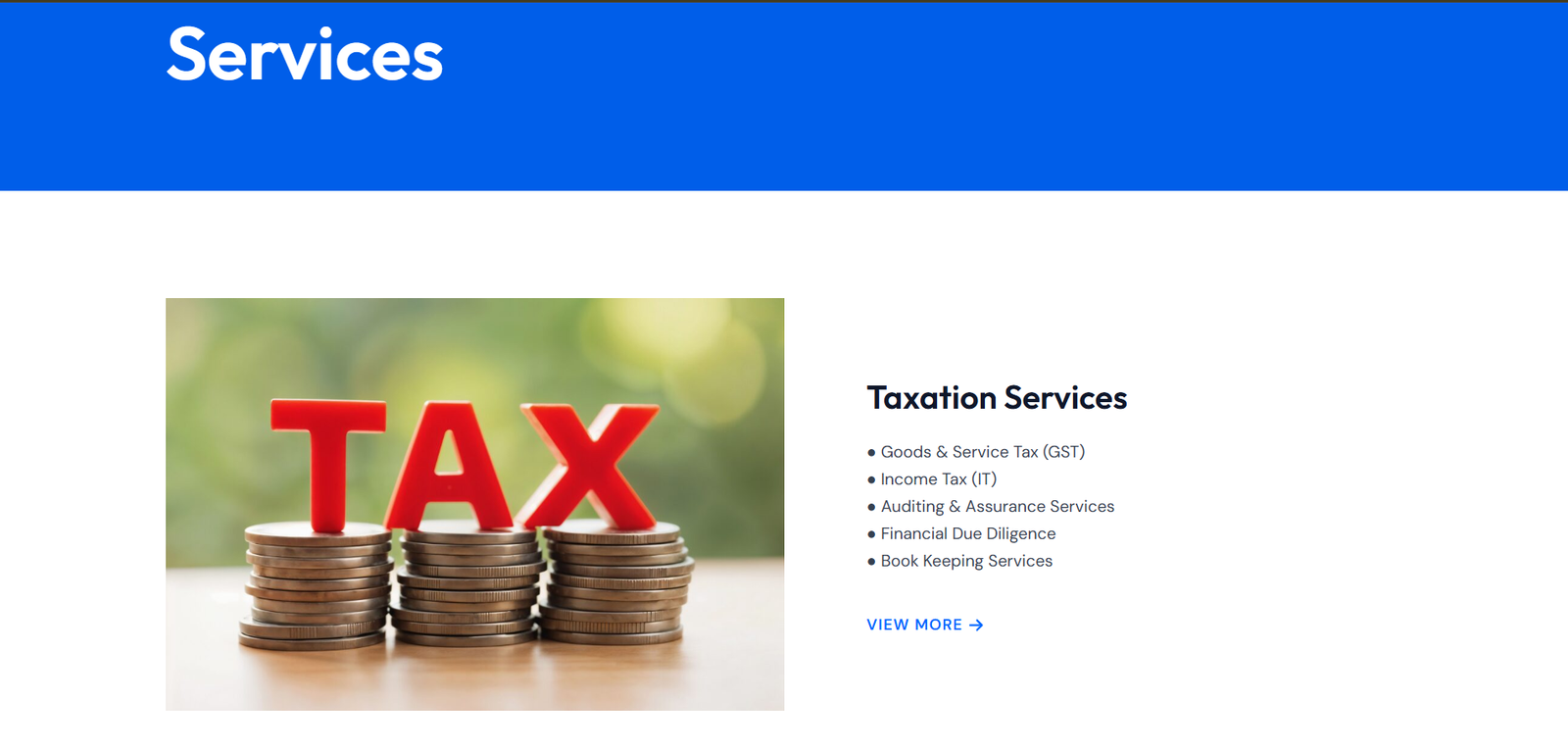 Rathod Advisors LLP website screen 3