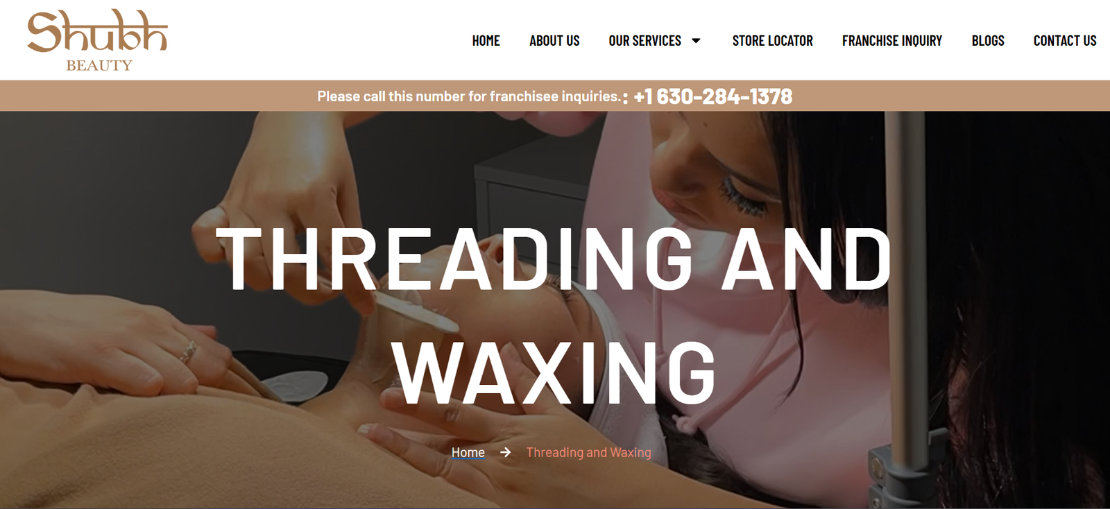 Shubh Beauty interface screen