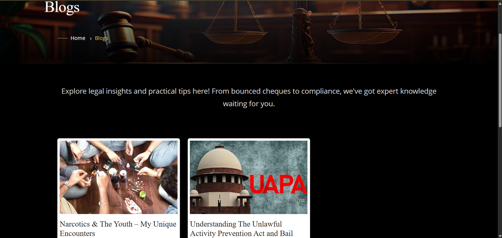 SRK Legal project showcase